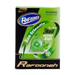 کیسه پلاستیکی زباله متوسط 3 رولی 42 عددی رافونه