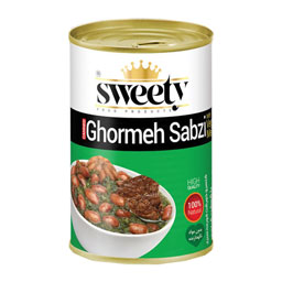 کنسرو قورمه سبزی 370 گرمی سوییتی