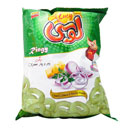 اسنک رینگی پنیر و پیاز جعفری 75 گرمی لوسی