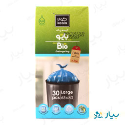 کیسه زباله بایو بدون بند سایز بزرگ 30 عددی کوالا
