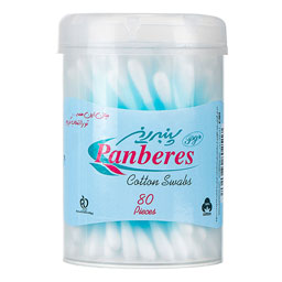 گوش پاک کن 80 عددی لیوانی پنبه ریز