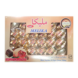 شکلات کادویی شیری با مغز فندق و قهوه پنجره دار 400 گرمی ملیکا