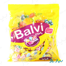 تافی میوه دورنگ 200گرمی بالوی