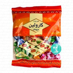 تافی مغزدار میوه ای کارولین