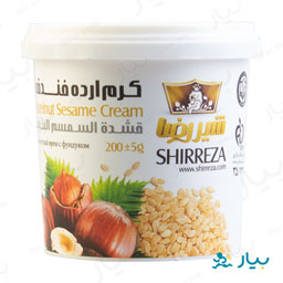 کرم ارده فندق 200 گرمی شیررضا