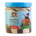 کرم فندقی دو رنگ شکلاتی 320 گرمی شیررضا