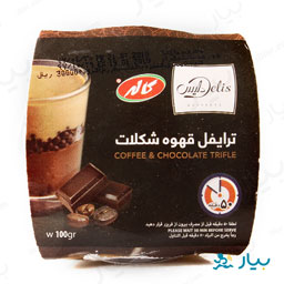 ترایفل شکلات و قهوه با ویفر شکلاتی 100 گرمی کاله