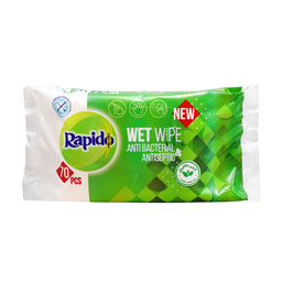 دستمال مرطوب آنتی باکتریال 70 عددی راپیدو