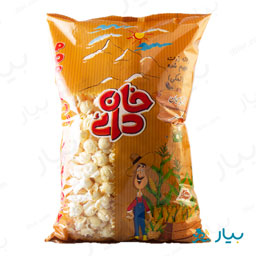 دانه ذرت حجیم شده 130 گرمی خان دائی