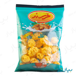 نقل بادامی زعفرانی 250 گرمی خرسند