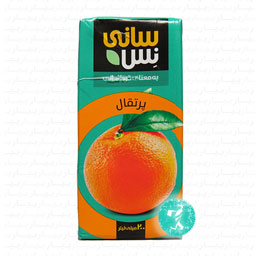آبمیوه بدون گاز پرتقالی 200 میلی لیتری سانی نس
