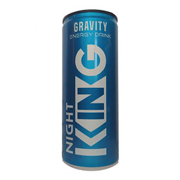 نوشابه انرژی زا گازدار با طعم اکالیپتوس حجم 250 میلی لیتری نایت کینگ