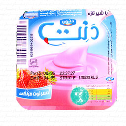 دسر توت فرنگی 100 گرمی دنت