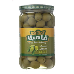 کنسرو زیتون معمولی 650 گرمی فامیلا