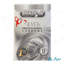 کاندوم نقره ای و تاخیری 12 عددی شادو