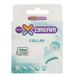 کاندوم طوقی دارای دکمه های برجسته حلقوی نرم XDream