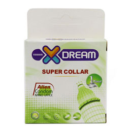XDreamکاندوم اره ماهی دکمه و خار برجسته نرم Super collar