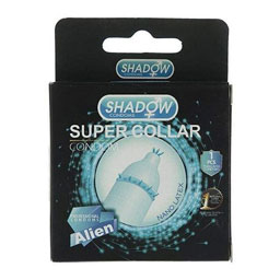 کاندوم فضایی اره ماهی با دکمه و خار برجسته Shadow