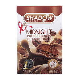 کاندوم میدنایت تاخیری خاردار شیاردار قهوه Shadow