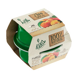 پوره مخلوط سیب، زردآلو و هلو 2 عددی 100 گرمی کاریز