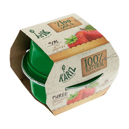 پوره مخلوط سیب و توت فرنگی 2 عددی 100 گرمی کاریز