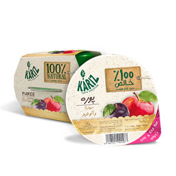 پوره سیب و الو قرمز 100گرمی کاریز