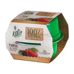 پوره سیب و آلو قرمز حاوی دو عدد ظرف پوره 100 گرمی کاریز