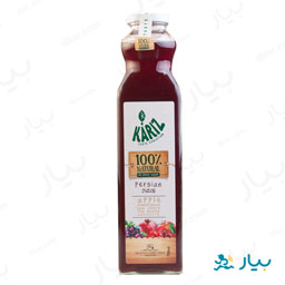 آبمیوه مخلوط میوه های ترش ایرانی شیشه 750 میلی لیتری کاریز