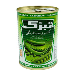 کنسرو نخود فرنگی 130 گرمی تبرک