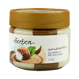 شکلات صبحانه کرم کاکائو فندوقی و شیری 300 گرمی سوربن
