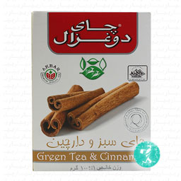 چای سبز و دارچین 100 گرمی دوغزال