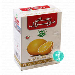 چای سبز و لیمو 100 گرمی دوغزال