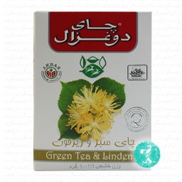 چای سبز و زیرفون 100 گرمی دوغزال