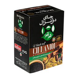 چای سیاه با تکه های دارچین هل دوغزال 100 گرمی