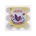 تخم مرغ زعفرانی وکیوم 9 عددی غنی شده امگا3 تلاونگ