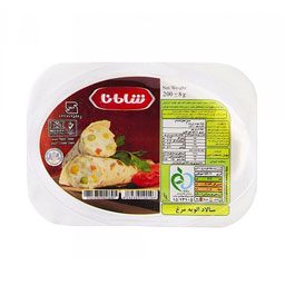 سالاد الویه مرغ ظرف یک بار مصرف 500 گرمی شامانا