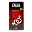 کاندوم حساس و نرم توت فرنگی 12عددی اورز