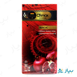کاندوم تاخیری خاردار شیاردار انار 12 عددی کلیمکس