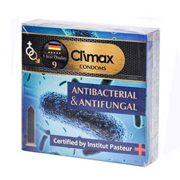 CLIMAX کاندوم آنتی باکتریال و ضد قارچ 3 عددی
