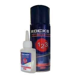 چسب 123 راکت سورمه ای 200 میلی لیتر