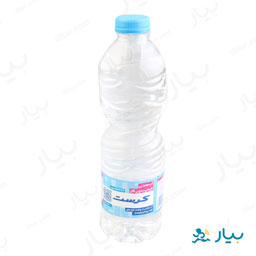 آب معدنی طبیعی بدون گاز نیم لیتری کرست