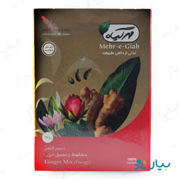 دمنوش زنجبیل جعبه ای 75 گرمی مهرگیاه