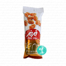 بادام زمینی برشته 40 گرمی مزمز
