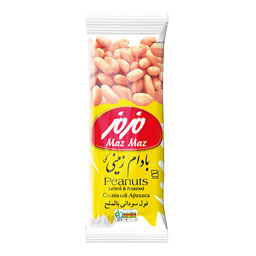 بادام زمینی نمکی 40 گرمی مزمز