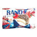 بیسکویت کرمدار توت فرنگی با روکش کاکائو والس رند 35 گرمی آدرین