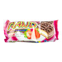 بیسکویت دوقلو کرمدار توت فرنگی با روکش کاکائو والس 40گرمی رند