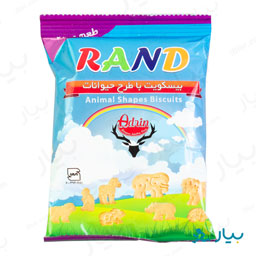 بیسکویت با طرح حیوانات 40 گرمی رند