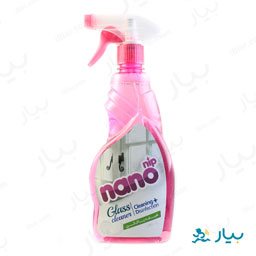 شیشه پاک کن صورتی 500 میلی لیتری نانونیپ