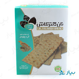 نان سوخاری حاوی آرد چاودار 400 گرمی دکتر تلاش نان تلاش