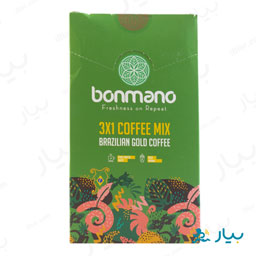 کافی ‌میکس 1×3 برزیلی طلایی 400 گرمی بن مانو